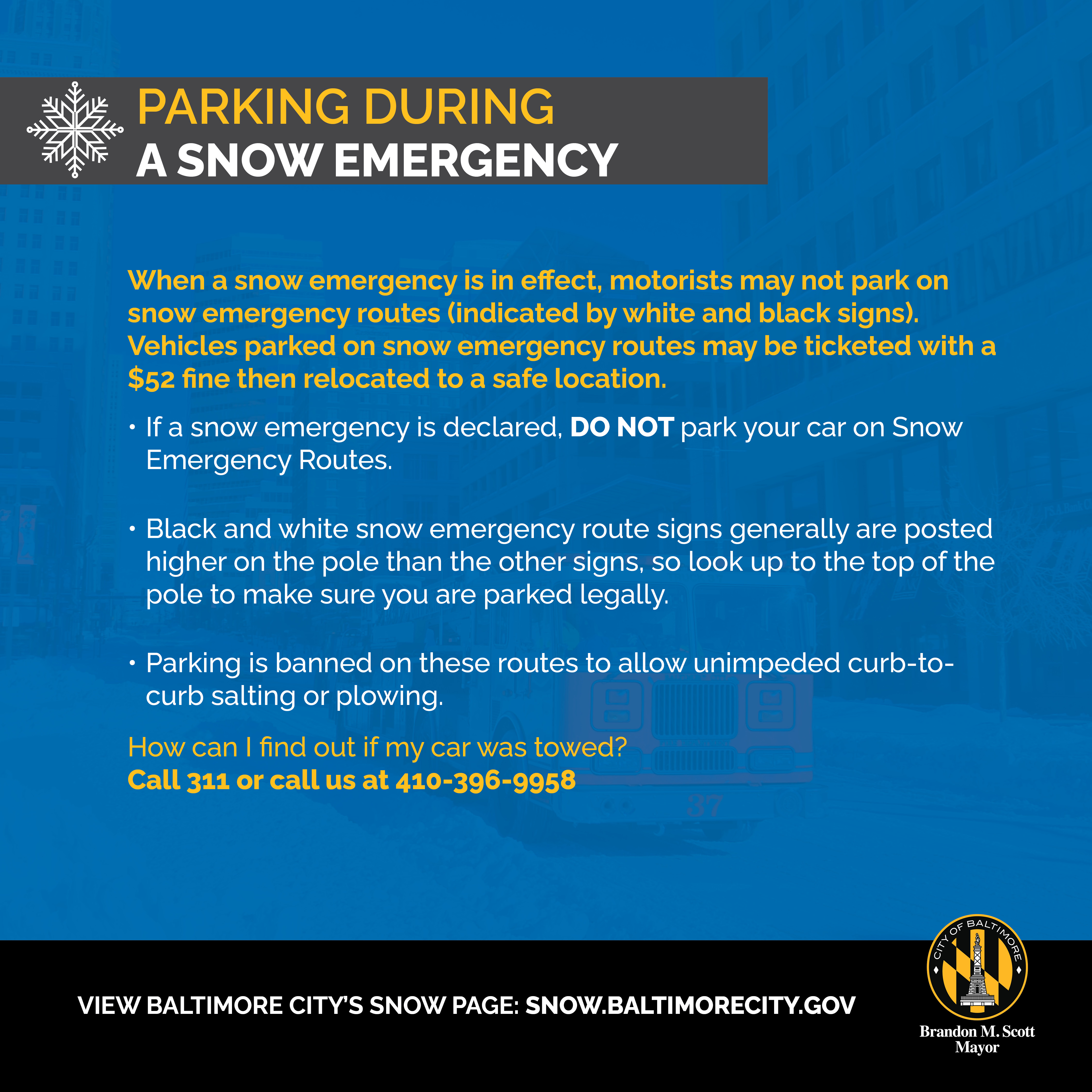 Snow Team Facts: Parking During Snow Emergency